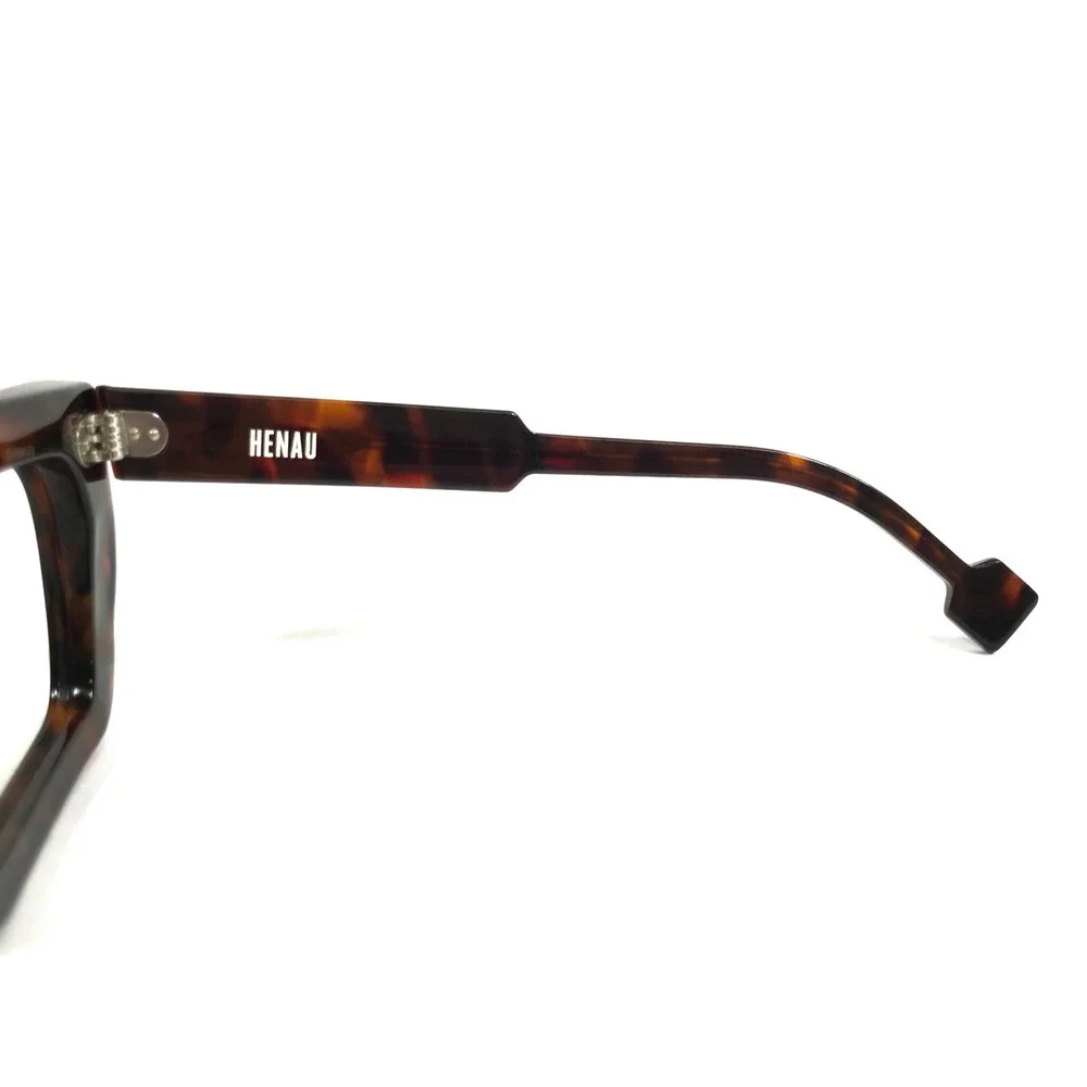Henau Eyeglasses Frames SUPER-ARROGANTE B80 Tortoise Brown Thick Rim 58-17-145